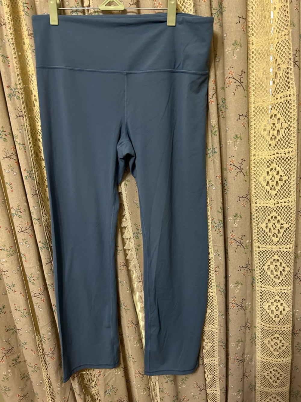 Athleta Elation Straight Leg Pant XL Blue High Rise Athletic Leggings - Picture 1 of 5